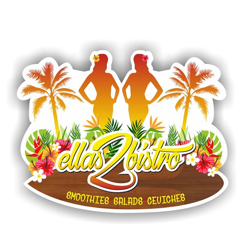 "atrevete y crea un espectacular ilustracion de food truck para ELLAS 2 BISTRO" winning Car, truck or van wrap