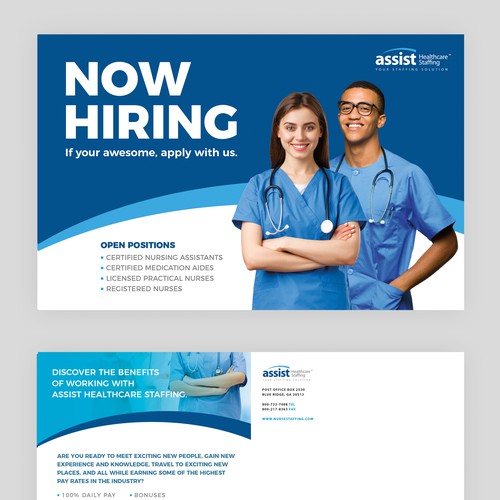 Designs Redesign our Help Wanted Postcard! Postcard, flyer or print