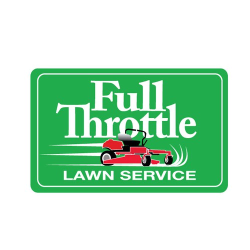 New logo wanted for Full Throttle Lawn Service Design von LogoArtPro