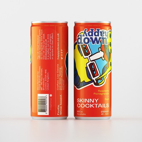 Premium Slim Can Packaging Design for a Global Award Winning Premixed Alcoholic Cocktail Brand Design by eolinart