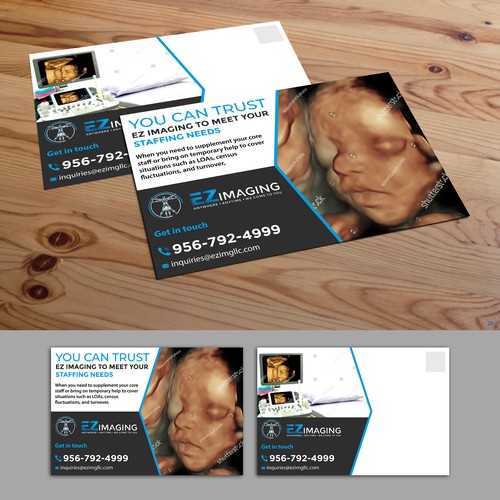 ULTRASOUND STAFFING CARD/FLYER Design by Creative Milan ❤️