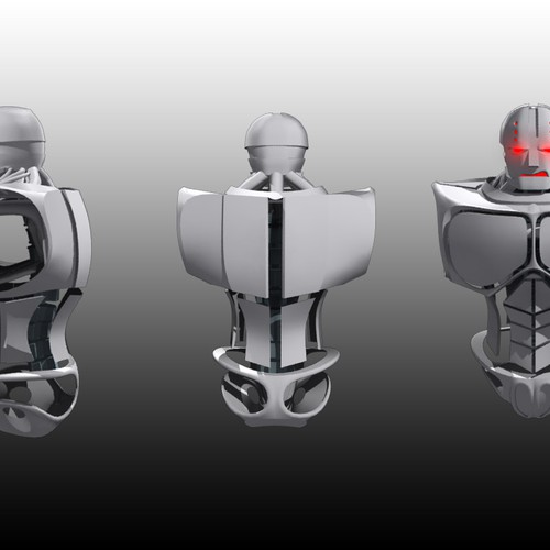 Computer modeled (CG) evil robot illustration Diseño de Andyolivella