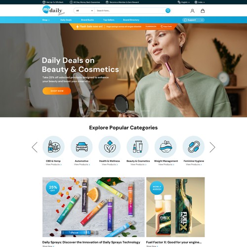 Revamp our e-com website! Design by Obizzy