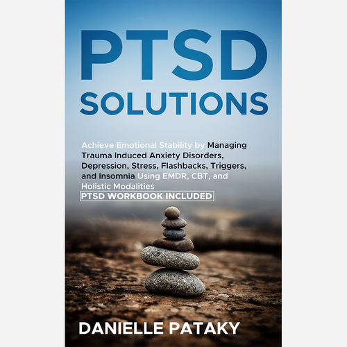 Captivating book cover design that shows the feelings associated with healing from PTSD trauma Design by Farax Ahmed