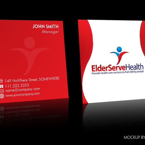 Design an easy to read business card for a Health Care Company Diseño de Jurgen