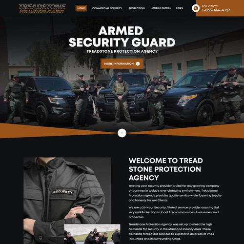We Need A Strong Website Design For Leading Private Security Company Design by Gendesign