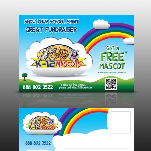 postcard or flyer for K-12 Mascots Design by Fotonium