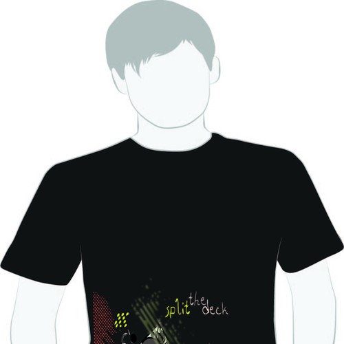 dj inspired t shirt design urban,edgy,music inspired, grunge Design by CloneSurfer