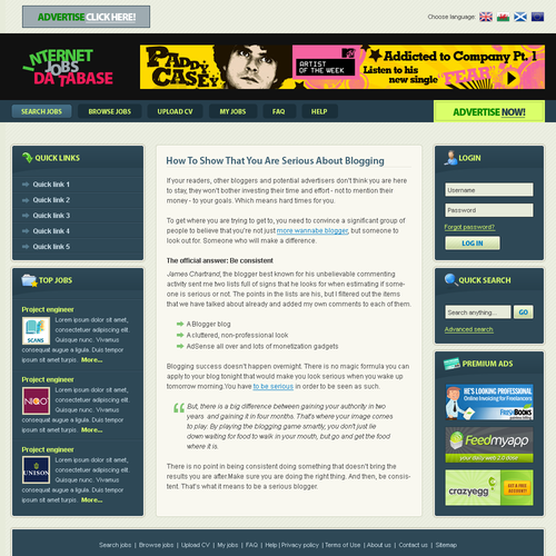 Design di www.ijdb.co.uk site design ! di Zlate