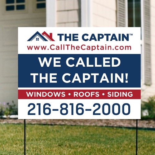 Yard Sign Design - We Called The Captain! Design von Shifat99d