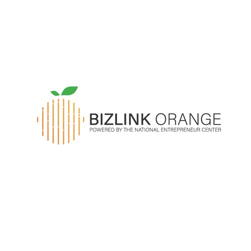 BizLink Orange Logo Design by mow.logo