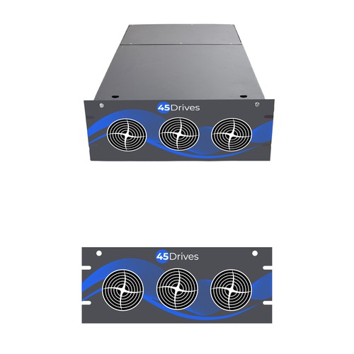 Design a Front Plate for 45Drives New HomeLab Storage Server Product Design by raj a_bad