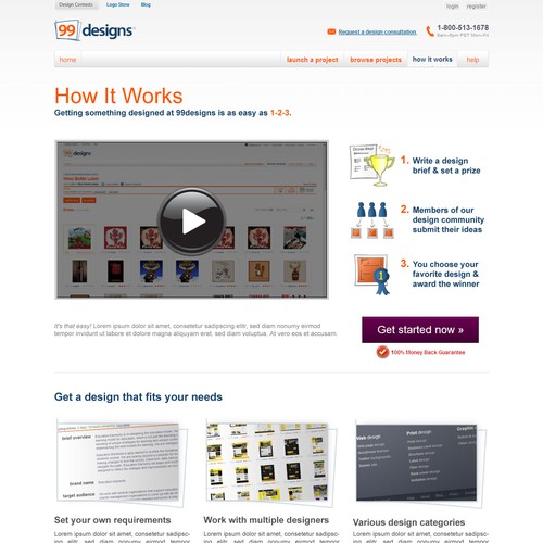 Redesign the “How it works” page for 99designs Design von jpeterson250