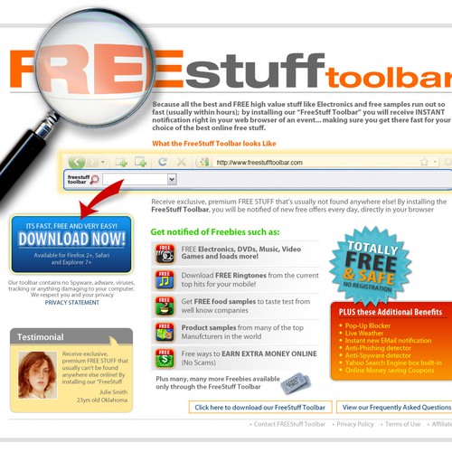 Short landing page makeover