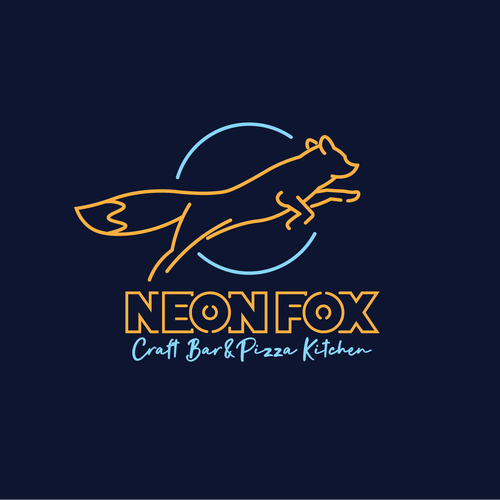Neon Fox Design by Democomics