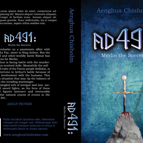 Create the next print or packaging design for Aenghus Chisholm Fiction Author Ontwerp door Prevot Design