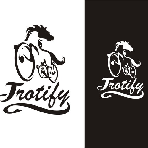 Design di TROTIFY needs an awesome bicycle horse logo! di huratta