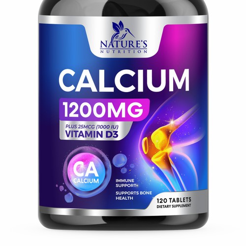 Calcium Plus Vitamin D3 Design Needed for Nature's Nutrition Design by GenScythe