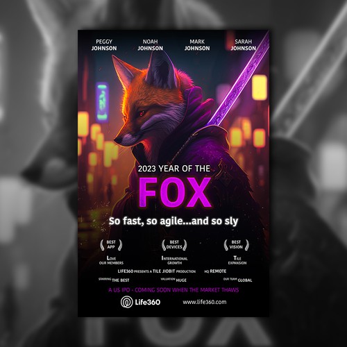 Life360 2023 Year of the Fox Poster Design by MeDesign✦