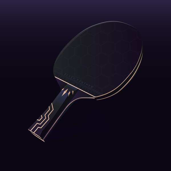 Black Panther Table Tennis Racket