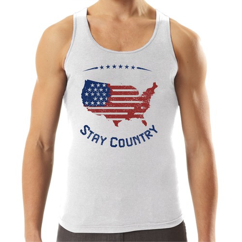 Design by fransiscahani titled "Vintage Summer Tank Top Design"