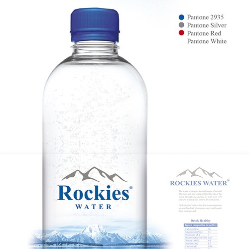 label for new Canadian Mountain Spring Water Design by ArtAndrew