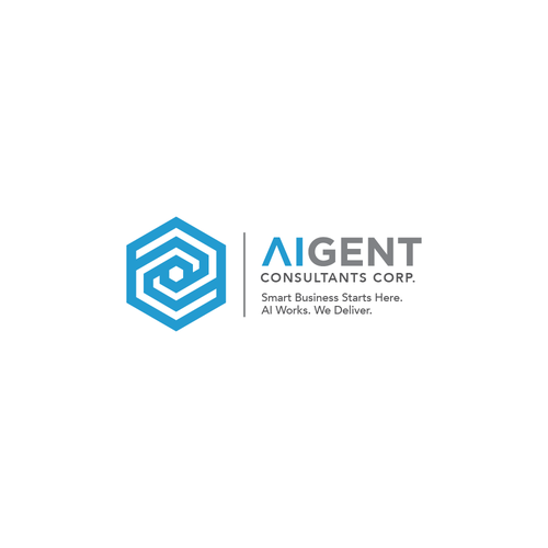 AI Agent Company: Appealing to small to medium sized businesses. Design by atmeka