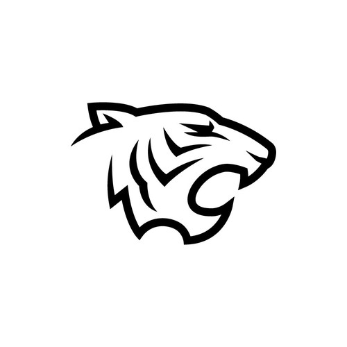 ➤ TIGER HEAD LOGO (Black) Design by Maylyn