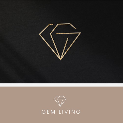 Geometrical, minimalist, modern brand design for Gem Living Design by sanvisual