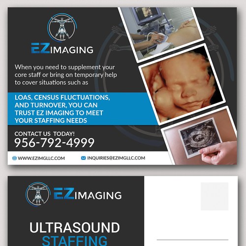 ULTRASOUND STAFFING CARD/FLYER Design by Graph Webs