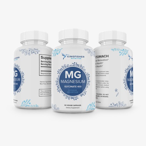 Supplements Label for Kingfisher Nutrition Product label contest