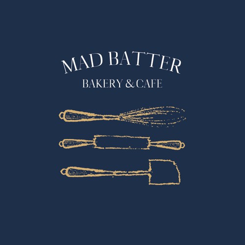  Mad  Batter Bakery Cafe  Logo  design contest