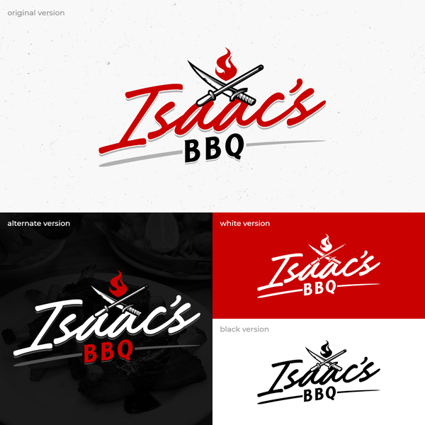 Isaac's BBQ Logo Design Winner