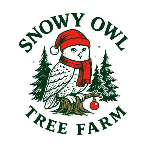 Snowy Owl Christmas Tree Farm ---LOGO COMPETITION! Design by #hjp