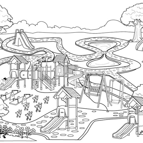 Create an interactive story telling set with board and characters Design von BroomvectoR