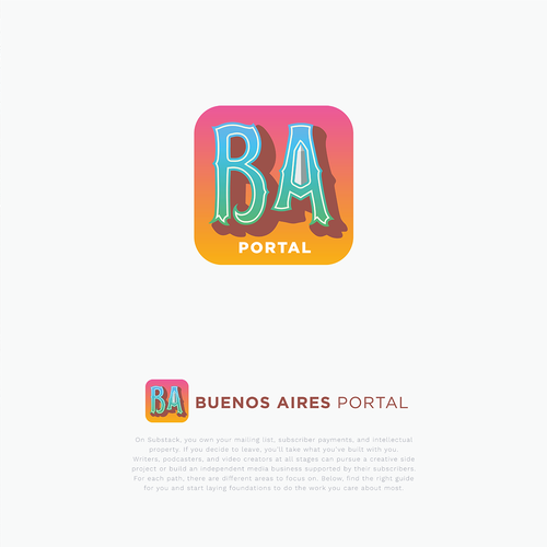 Logo for Substack Publication about Buenos Aires Design by emma11