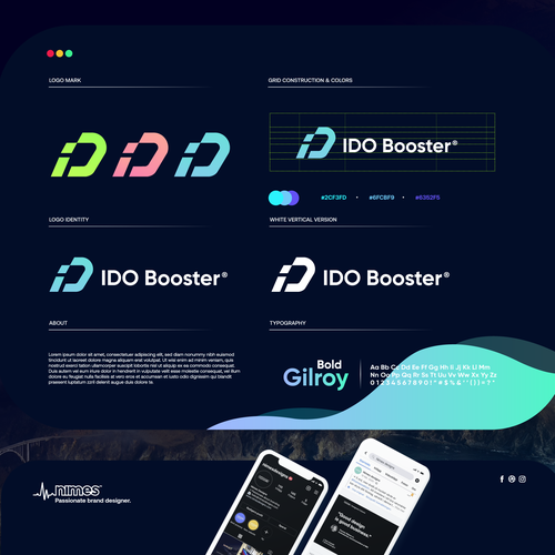 Cool brand design for a crypto incubator Design by nmxdsgns™