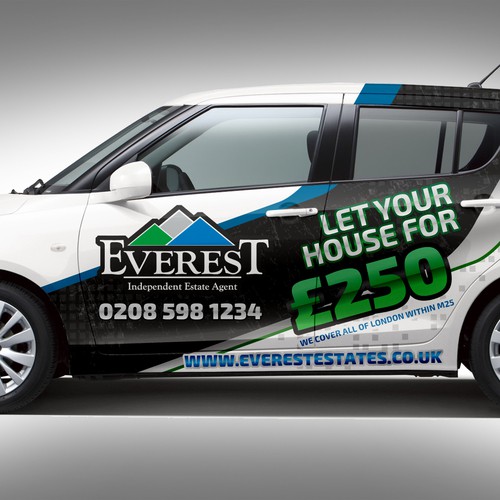 CAR WRAP creative design needed for up and coming London Real Estate