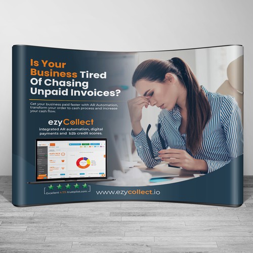 B2B Saas Pull Up Banner for Trade Show Design by Sketch Media™