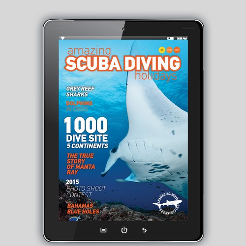 Design di eMagazine/eBook (Scuba Diving Holidays) Cover Design di Stefanosp