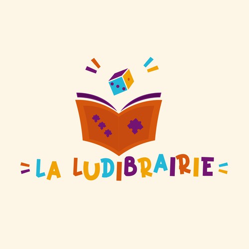 Création d'un logo pour une librairie-jeux de société Design by Studio Sofia