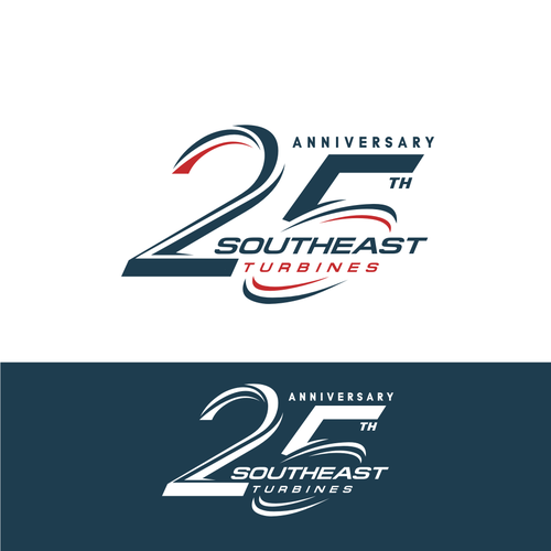 Modern 25th Anniversary Logo Design by R_98™