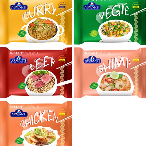 New Armanti Instant Noodles Design réalisé par sarapaheylo