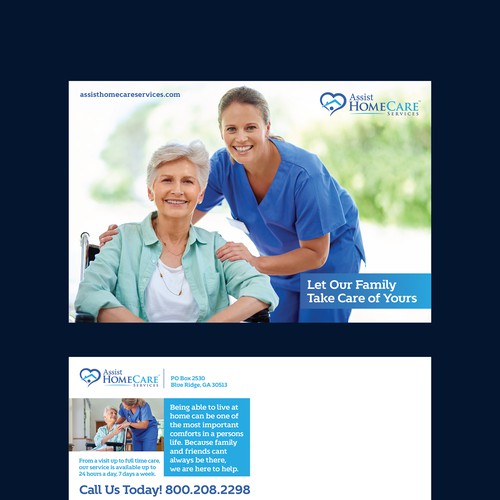 Designs | Home Health Agency - Redesign our postcard to match our ...