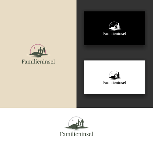 "Wer erschafft ein Logo das "Erleichterung, angekommen sein" ausstrahlt?" winning Business card