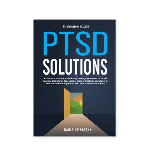 Captivating book cover design that shows the feelings associated with healing from PTSD trauma Design réalisé par Platinum club