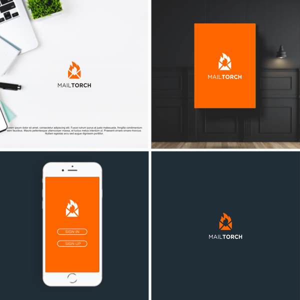 Design by ♥Beverly titled "Mail Torch Logo Concept"