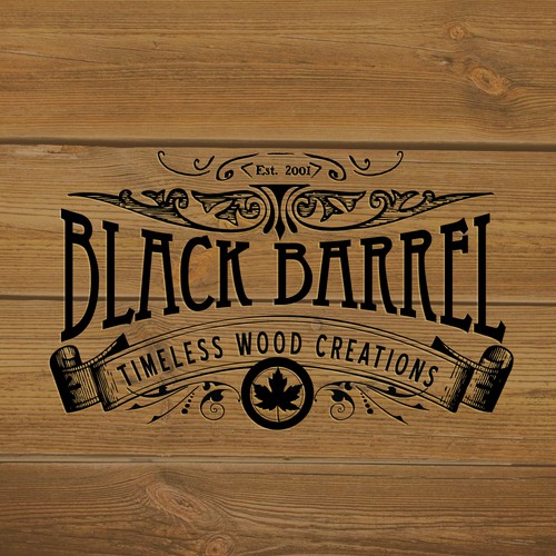 Create a vintage logo for Black Barrel Design by Adcre8tr