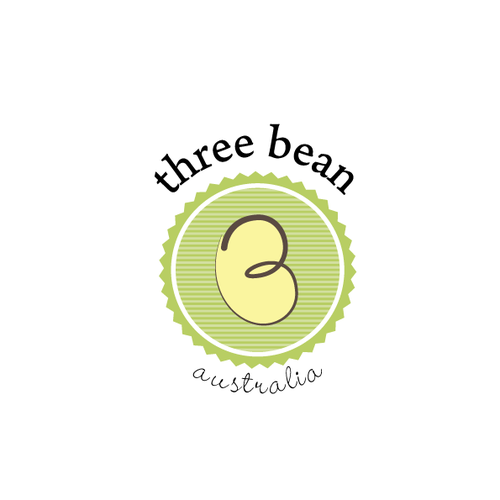 logo for 3 Bean AUSTRALIA Design by Cross the Lime