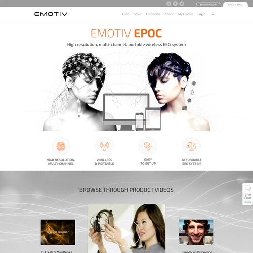 Redesign website for International Award Winning EEG system Design by Zallhady